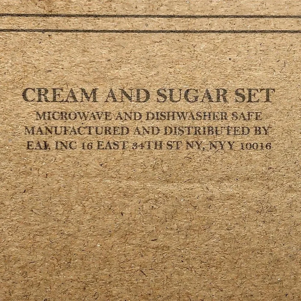 Sheffield Home Ceramic Cream & Sugar Set NIB